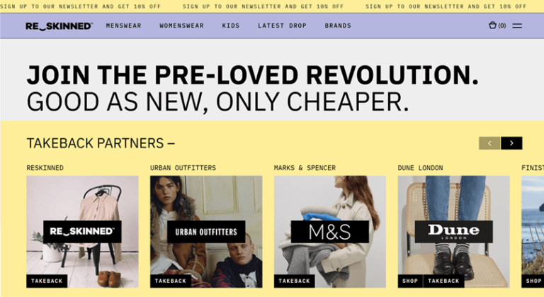 Urban Outfitters si Reskinned: parteneriat online pentru moda second-hand